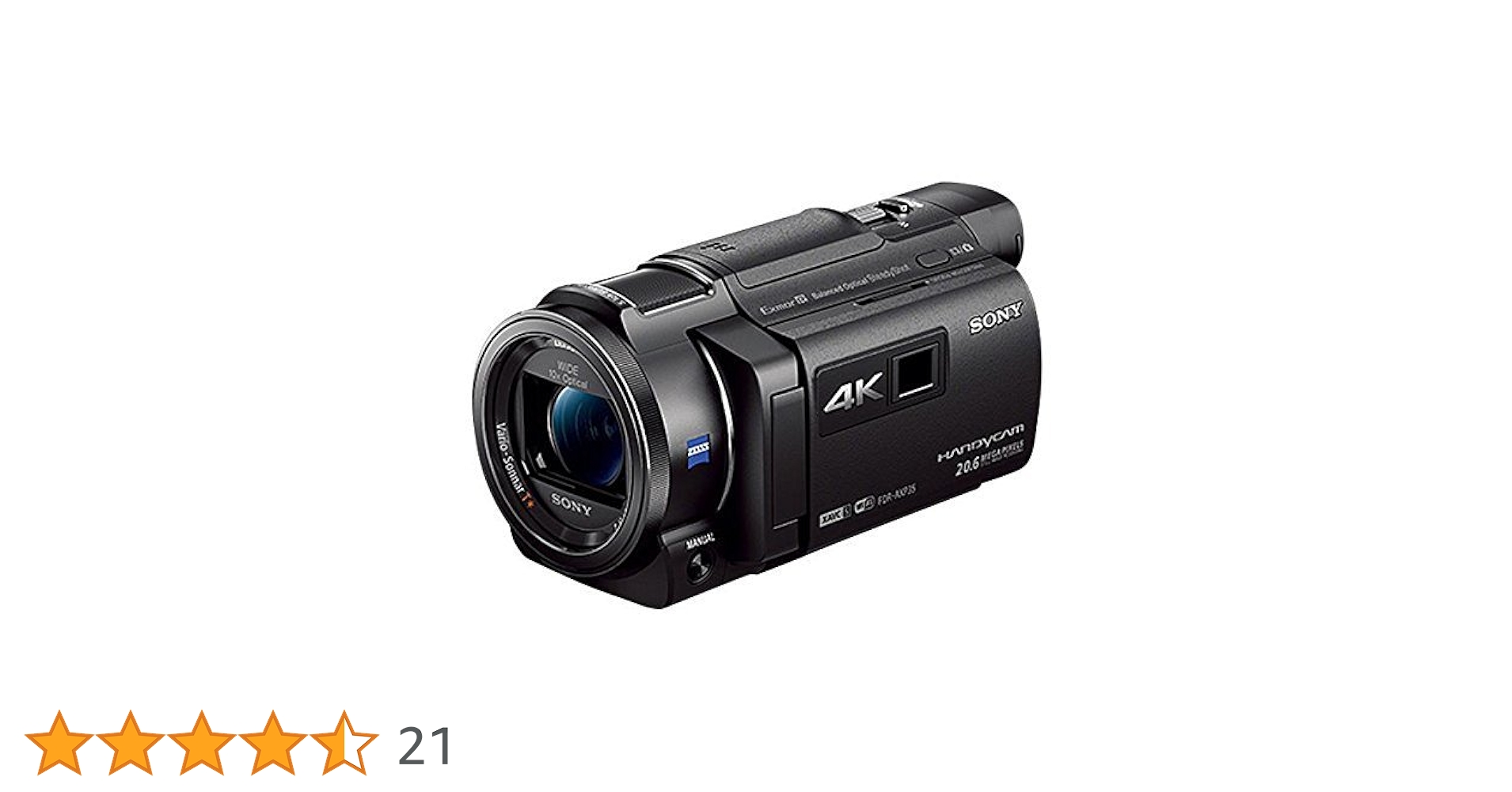 Amazon | SONY 4Kビデオカメラ Handycam FDR-AXP35 ブラック 光学10倍